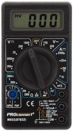Мультиметр PROconnect M832 DT832 цифровой черный 13-3012