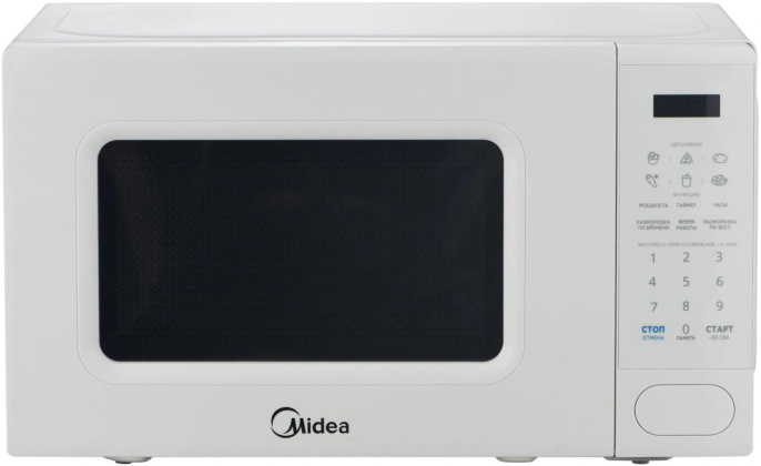 Микроволновая печь Midea EM720C2PR-W, 700Вт, 20л, белый
