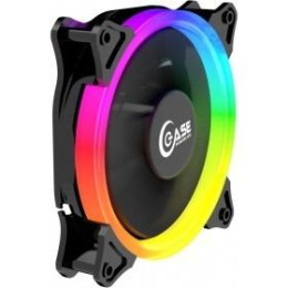 Powercase Вентилятор PF1-3+4 5 color LED 120x120x25mm 3pin + Molex, 1150±10% об/мин Bulk