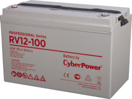 АКБ CyberPower AGM battery for UPS, RV 12-100 / 12 V 100 Ah, М8, 330х174х212mm., Height with terminals 220mm, 31,8kg., 10-year service life