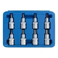 Набор головок со вставкой TORX с отверстием 1/2" DR, длина 55 мм, 8 предметов VERTUL VR50189