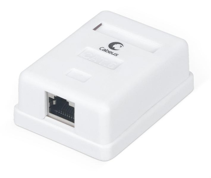 Компьютерная розетка RJ-45 Cabeus WS-8P8C-Cat.6-SH-1 одинарная