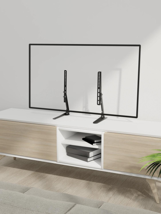 Кронштейн для телевизора Holder LCDT-F01-B, 13-42", настольный, фиксированный, черный