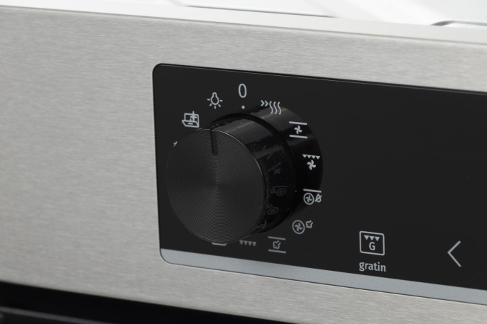 Духовой шкаф электрический Gorenje BOSB6737E06X,  77л,  дверца с 2 стеклами,  нержавеющая сталь/черный