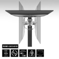 Кронштейн для монитора ExeGate EWM1-3410-01G EX297369RUS (13-34", 1 монитор, настенный, с регулировкой поворота, с регулировкой высоты, с кабель-каналом, наклон -90-90°, поворот -90-90°, цвет черный)