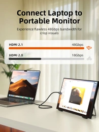 Кабель CABLETIME CH15L (CT-HDC8K-AG2) 2 м, Mini HDMI-HDMI 8K60Hz