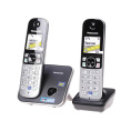 Р/Телефон Dect Panasonic KX-TG6812RU черный труб. в компл.:2шт АОН KX-TG6812RUB