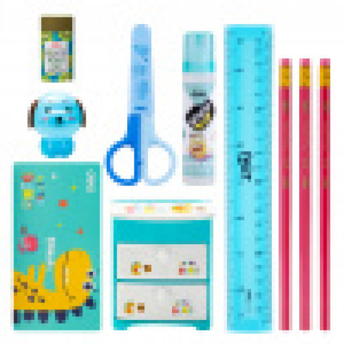 Настольный набор Deli EH452, для детей, 9 предметов, ассорти