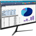 Монитор с аудио выходом 24.5" ExeGate SmartView EH1500A (IPS LED Grade A+, FHD, 1920x1080@75Гц, 16:9, 250cd/m2, 1000:1, 178°/178°, 5ms, D-Sub, HDMI, DisplayPort, audio-out, Flicker-free, FreeSync, Low Blue Light, кабель HDMI 1.5м, VESA, регулировка наклон
