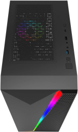 Корпус ATX BLOODY BD-CC106F, Midi-Tower, без БП, черный [bd-cc106f-bk]