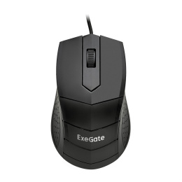 Мышь ExeGate Professional Standard SH-9031 (USB, оптическая, 1000dpi, 3D, 3 кнопки и колесо прокрутки, длина кабеля 1,35м, черная, Color Box) EX280438RUS
