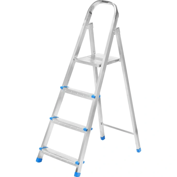 Стремянка СИБРТЕХ 4 ступени, стальная, оцинкованная 97836