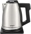 Чайник электрический Vitek VT-WK1070 1.8л. 1800Вт серебристый/черный корпус: металл/пластик
