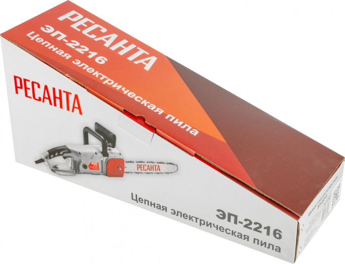 Цепная пила Ресанта ЭП-2216 от сети 2200Вт дл.шины:16" 40cm 70/10/12