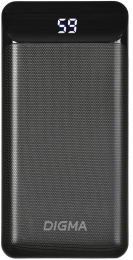 Внешний аккумулятор Power Bank Digma DG-20000-PL, 20000мAч, черный [dg-20000-pl-bk]