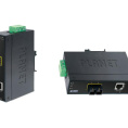 IFT-802TS15 индустриальный медиа конвертер/ IP30 Slim type Industrial Fast Ethernet Media Converter SC SM-15KM -40 to 75 degree C