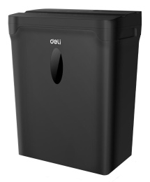 Уничтожитель бумаг Deli ET014,  с автоподачей,  P-4,  4х33 мм, 5 лист. одновременно, 10л