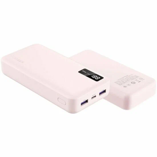 Внешний аккумулятор UGREEN PB312 65589B 20000mAh Two-Way Fast Charging 2*USB-A&1*USB-C 20W Power Bank - Pink