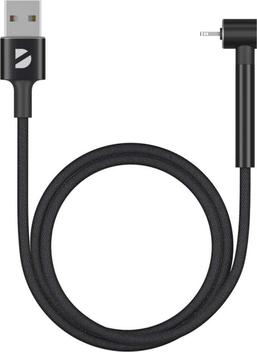 Кабель Deppa Stand,  Lightning (m) -  USB (m),  1м,  2.4A,  черный [72294]