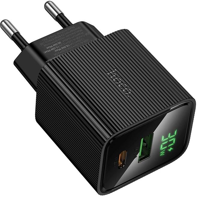 Сетевое зар./устр. Hoco CS84A Excellent PD30W+QC3.0 30W 3A PD+QC универсальное черный 64554