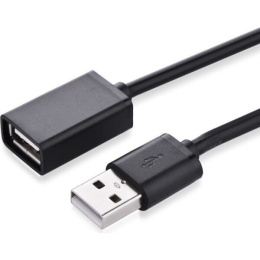 Кабель UGREEN US103 10313 USB 2.0 A Male to A Female Cable. Длина: 0,5м. Цвет: черный