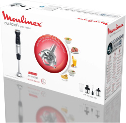 Блендер Moulinex DD67L810, погружной, серебристый/черный