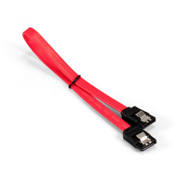 Кабель SATA ExeGate EX-CC-SATA-DATA-0.3L (7pin/7pin, SATA III до 6Gbps, металлические защелки, 0,3м) EX294730RUS