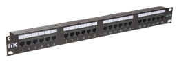 Патч-панель 19" 24 порта RJ-45 UTP 5e ITK PP24-1UC5EU-D05 неэкранированная