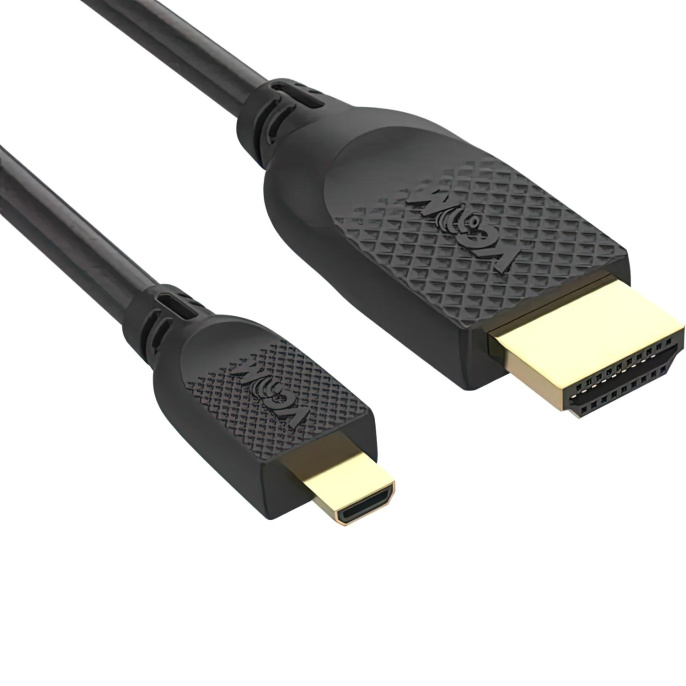 Кабель HDMI-19M --MicroHDMI-19M ver 2.0 1.8m, медь, VCOM CG587-1.8M _1