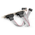 Планка портов в корпус 2x COM ExeGate BrctDB92 (Com 10-pin (F) --> 2 x RS232 DB9 Male, кабель 20см) EX298292RUS