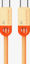 Кабель USB CABLETIME CUP5L (CT-CM60-POR2) апельсин, 2 м, 60 Вт