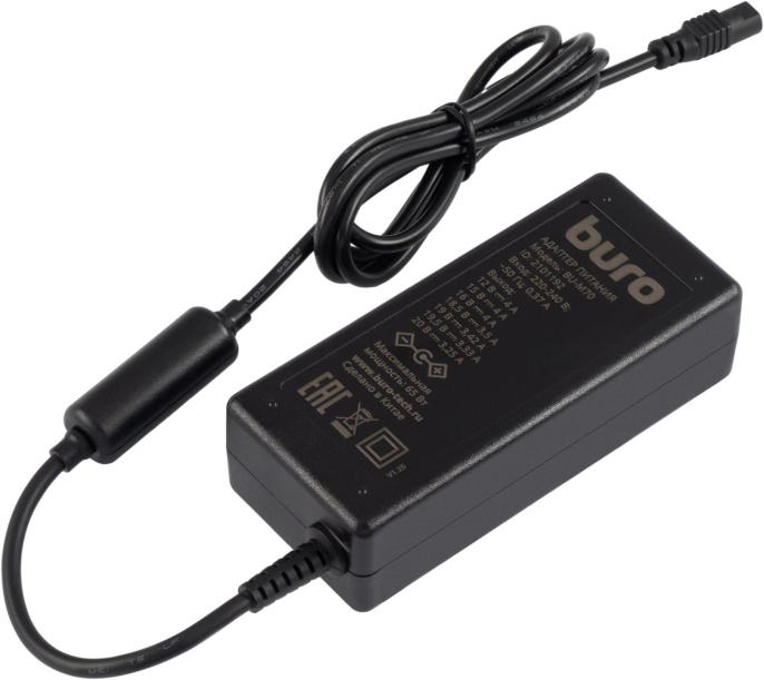 Блок питания Buro BU-M70 ручной 65W 12V-20V 10-коннект. 4A от бытовой электросети