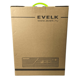 Корпус EVELK с блоком питания 120Вт/ Case Foxline EV-109-AD120 mITX, w/ ext.PSU 120W, DC-converter, w/2хUSB2.0+2хUSB3.0, 1x40mmFan, black, VESA, w/pwr cord, logo EVELK FL-109-AD120-DC-EVLK