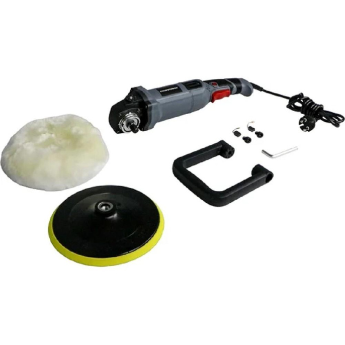 Полировальная шлифмашина PROFIPOWER УПМ-180 180мм, 1400Вт, 1300-4000об/мин, с регулировкой оборотов, в коробке [E0303]