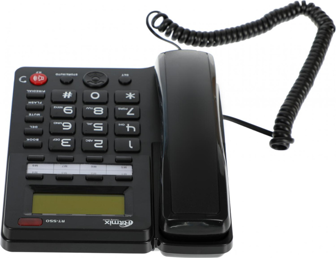 Проводной телефон Ritmix RT-550, черный