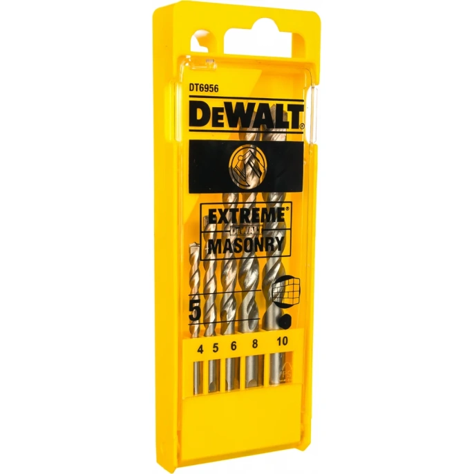 Набор сверл по бетону 5 шт. (D 4,5,6,8,10 мм) DEWALT 6956