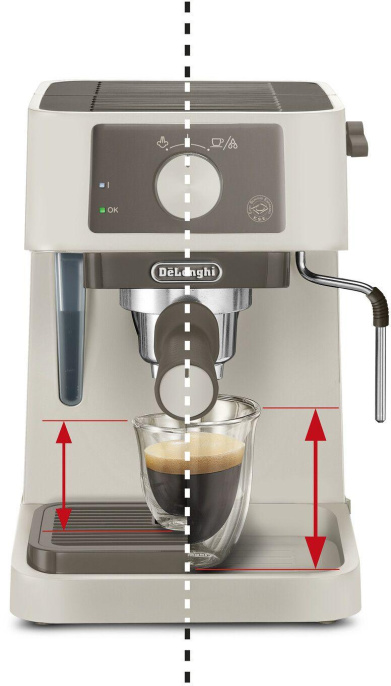 Кофеварка рожковая Delonghi EC235.CR 1100Вт бежевый