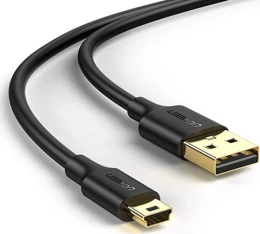 Кабель UGREEN US132 10354 USB 2.0 A Male to Mini 5 Pin Male Cable. Длина: 0,5 м. Цвет: черный (10354_)