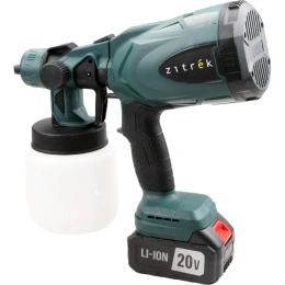 Краскопульт аккумуляторный Zitrek ZKSG 20 Li, 20В, 1x4.0Ач, 800мл 085-1030