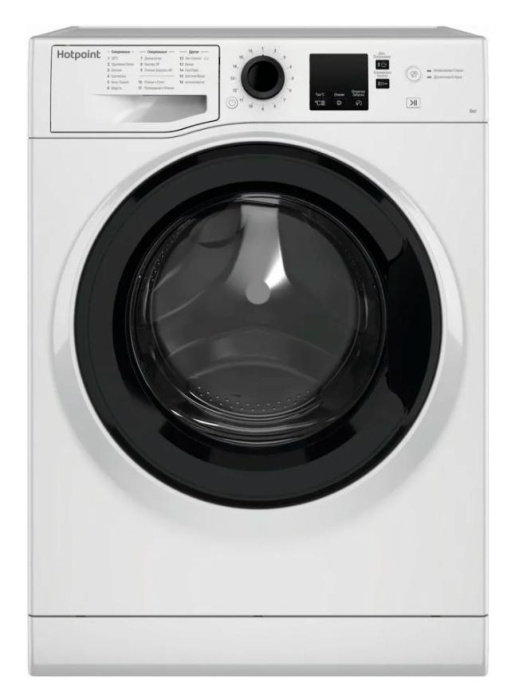 Стиральная машина HOTPOINT NSS 6015 K RU, с фронтальной загрузкой, 6кг, 1000об/мин