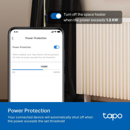 Умная розетка TP-LINK Tapo P110M,  EU,  Wi-Fi,  белый