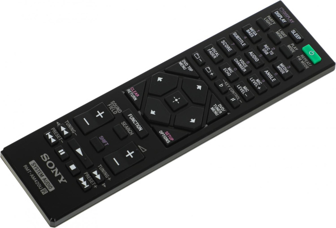 Музыкальный центр Sony MHC-V43D, с караоке, Bluetooth, FM, USB, CD, DVD, черный,