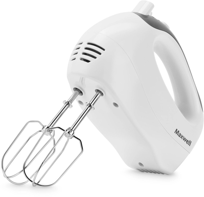 Миксер Maxwell MW-1356 W, ручной, белый и серый