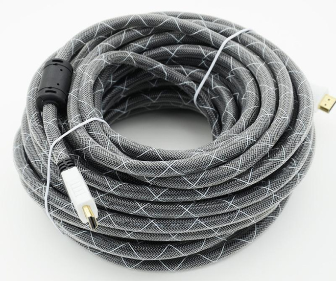 Кабель аудио-видео HDMI m /HDMI m 20м. феррит.кольца позолоч.конт. черный BEHPEX