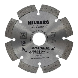 Диск алмазный отрезной Hilberg 115x22.23 Hard Materials Laser HM101