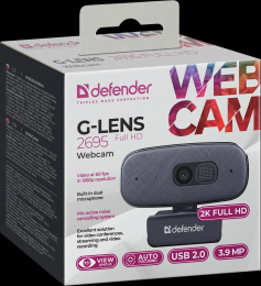Web-камера Defender G-Lens 2695,  черный [63195]
