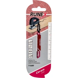 Пилка 77x52 мм, твердосплавное зерно 50, для керамики T150RF Runex 555125-2