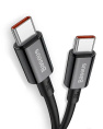 Кабель Baseus CATYS-B01 Superior Series Fast Charging Data Cable Type-C to Type-C (PD 100W) силиконовый 1m Black (для смартфонов и планшетов, функции: передача данных, питание устройств, разъемы: USB 2.0 Type-C, 5 А)