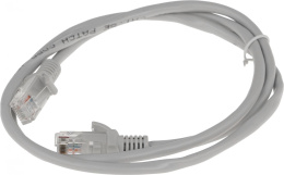 Патч-корд PREMIER PP12-1M литой molded , UTP, кат.5E, 1м, 4 пары, 26AWG, алюминий омедненный, многожильный, серый