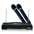RITMIX RWM-220 {2 микрофона: 87.5 МГц - 92 МГц; раб. частоты: 100 Гц - 10 000 Гц;Чувств.: -30 дБ +/-3 дБ; пит. системы: AC 220 в / 500 мА}
